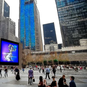 Artistic representation for Digital signage makes the big leagues at Millennium Park