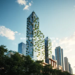 Artistic representation for Rose davidson: pioneering sustainable urban design in architectural marvels