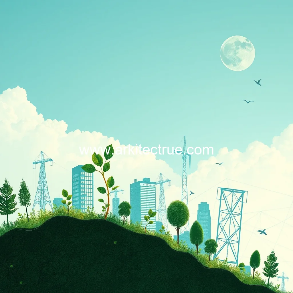 Artistic representation for Blueprints for a greener future