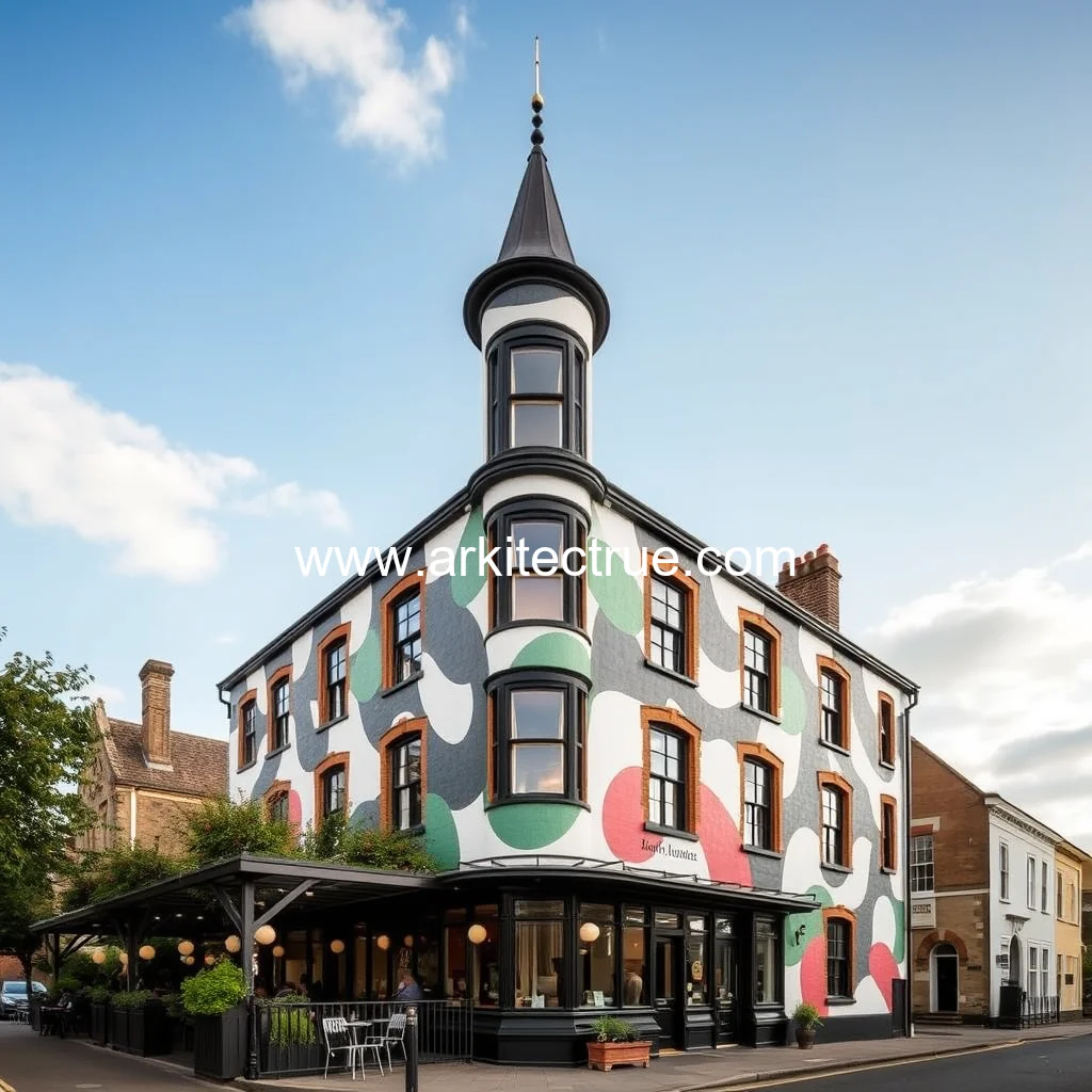 Artistic representation for The quirky Cambridge building home to social club and Japanese restaurant