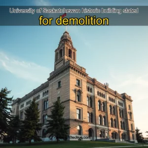 Artistic representation for University of Saskatchewan historic building slated for demolition