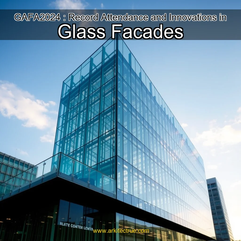 Artistic representation for GAFA2024 : Record Attendance and Innovations in Glass Facades