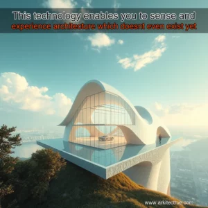 Artistic representation for This technology enables you to sense and experience architecture which doesnt even exist yet