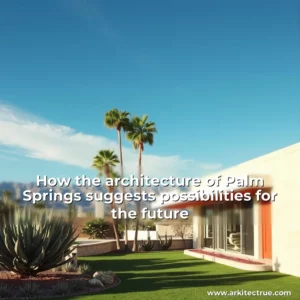 Artistic representation for How the architecture of Palm Springs suggests possibilities for the future