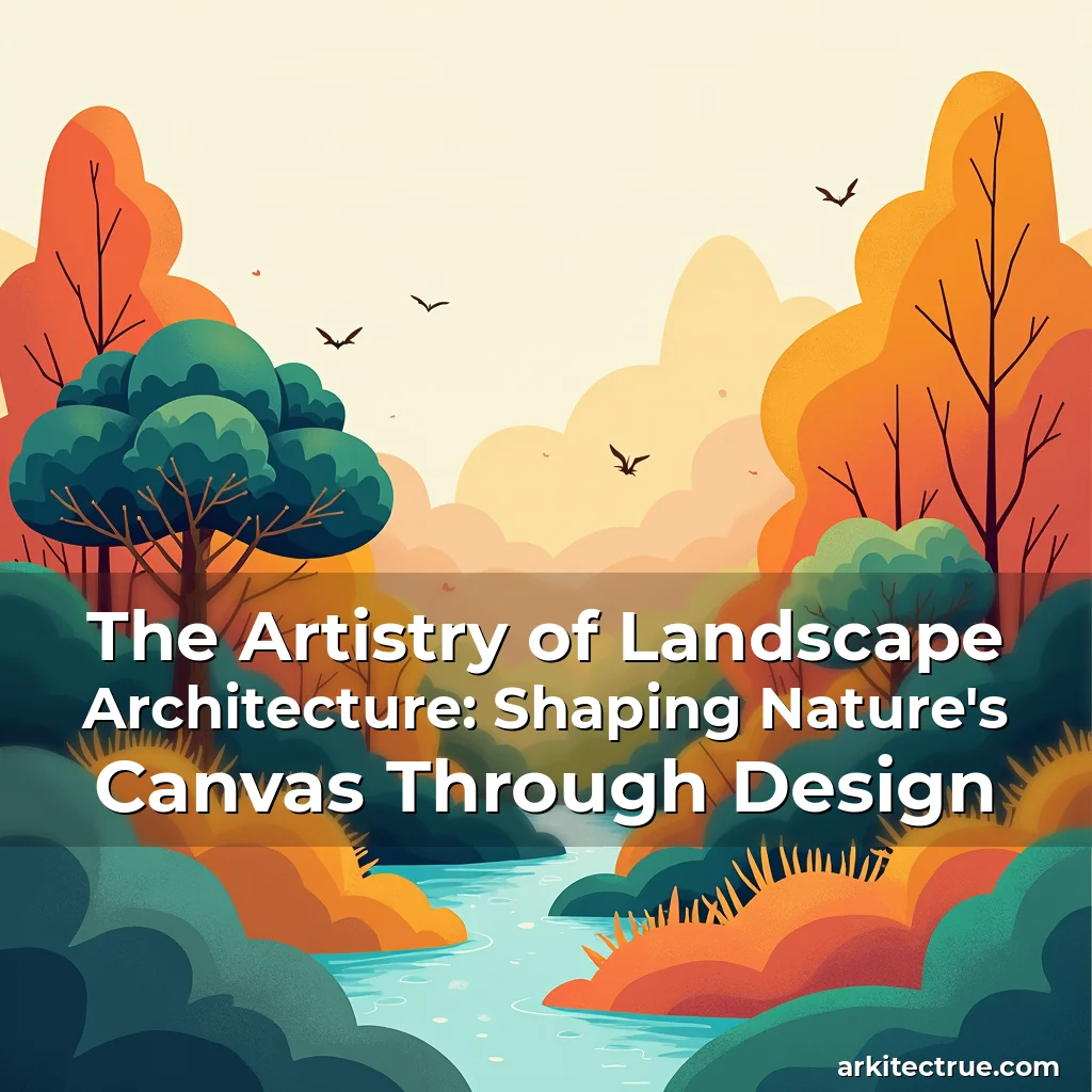 Artistic representation for The Artistry of Landscape Architecture: Shaping Nature's Canvas Through Design