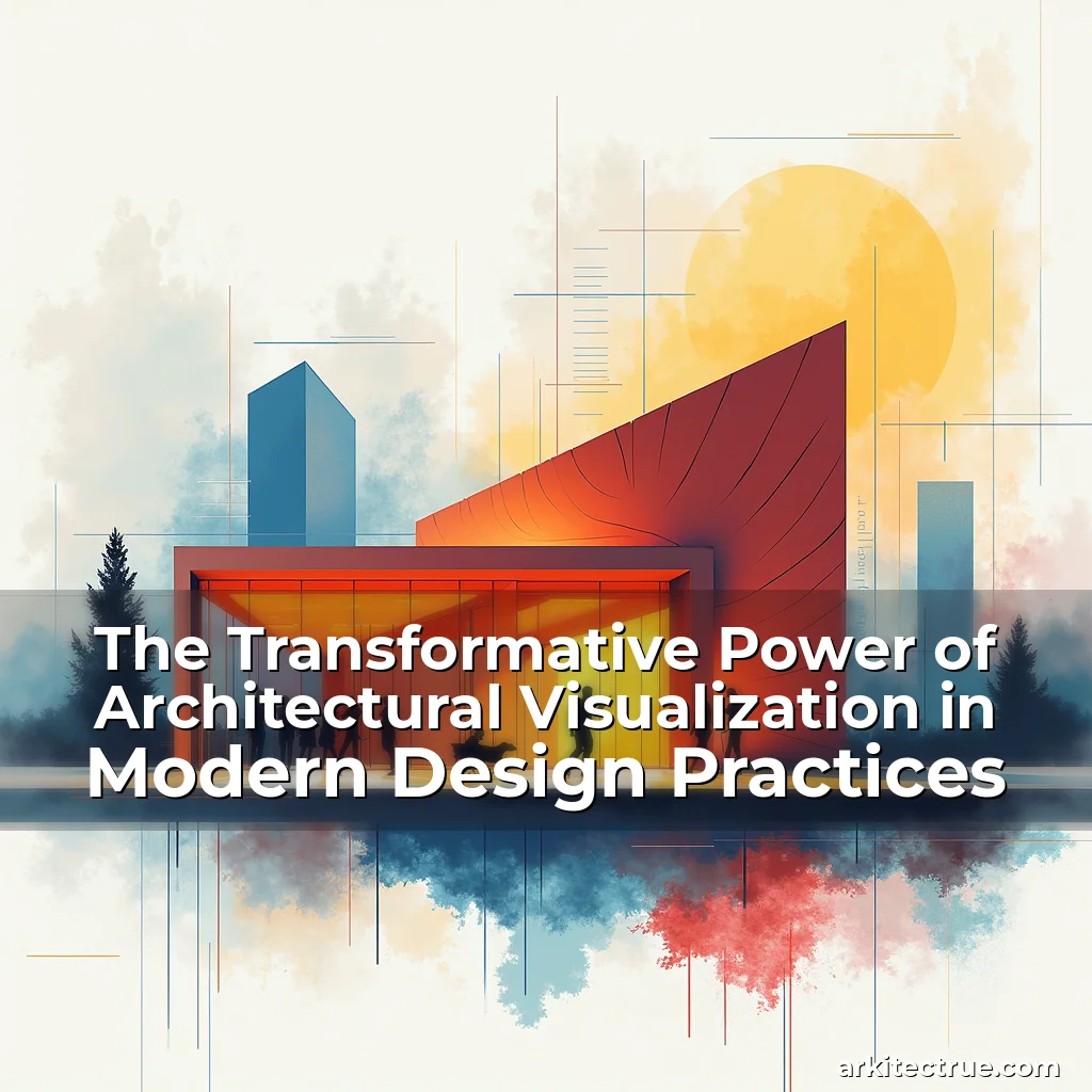 Artistic representation for The Transformative Power of Architectural Visualization in Modern Design Practices