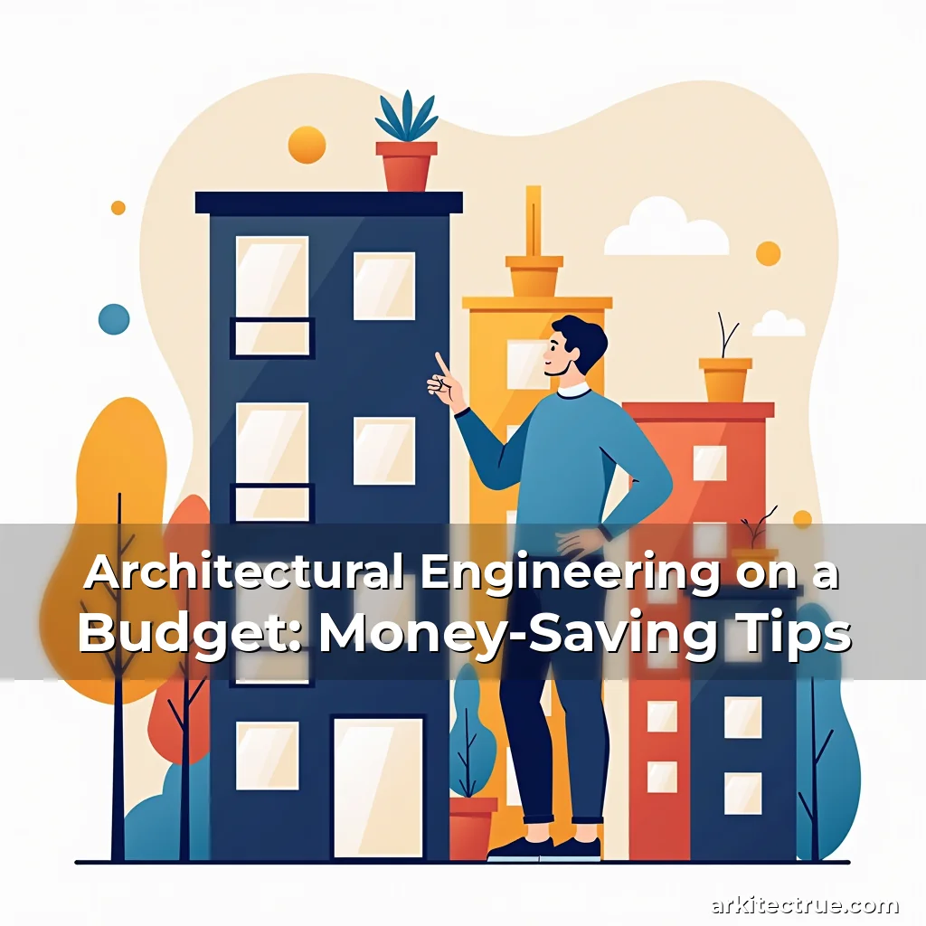 Artistic representation for Architectural Engineering on a Budget: Money-Saving Tips