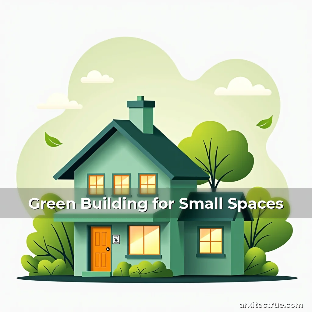 Artistic representation for Green Building for Small Spaces