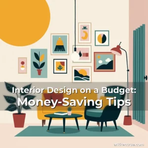 Artistic representation for Interior Design on a Budget: Money-Saving Tips