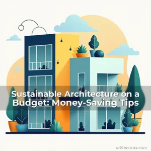 Artistic representation for Sustainable Architecture on a Budget: Money-Saving Tips