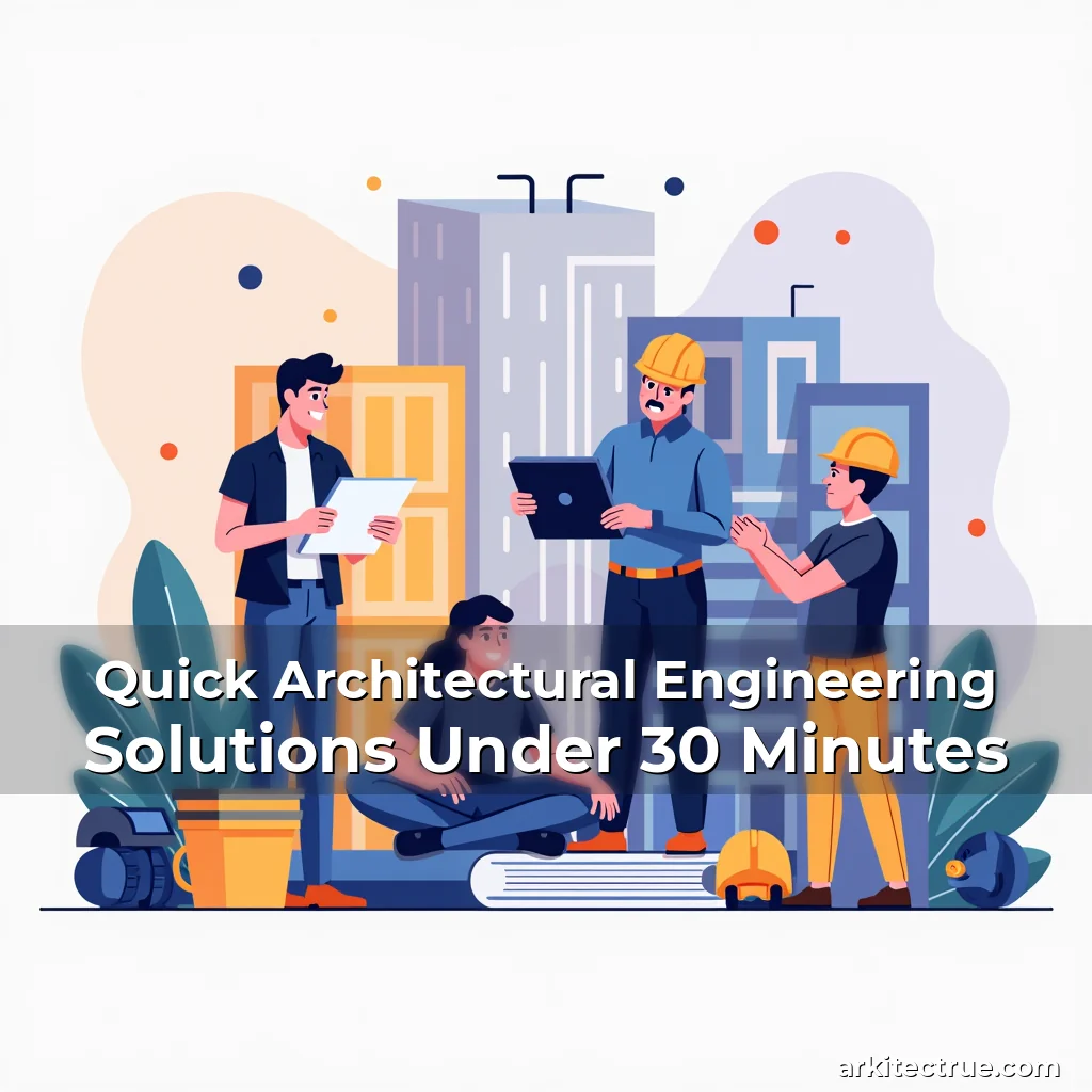 Artistic representation for Quick Architectural Engineering Solutions Under 30 Minutes