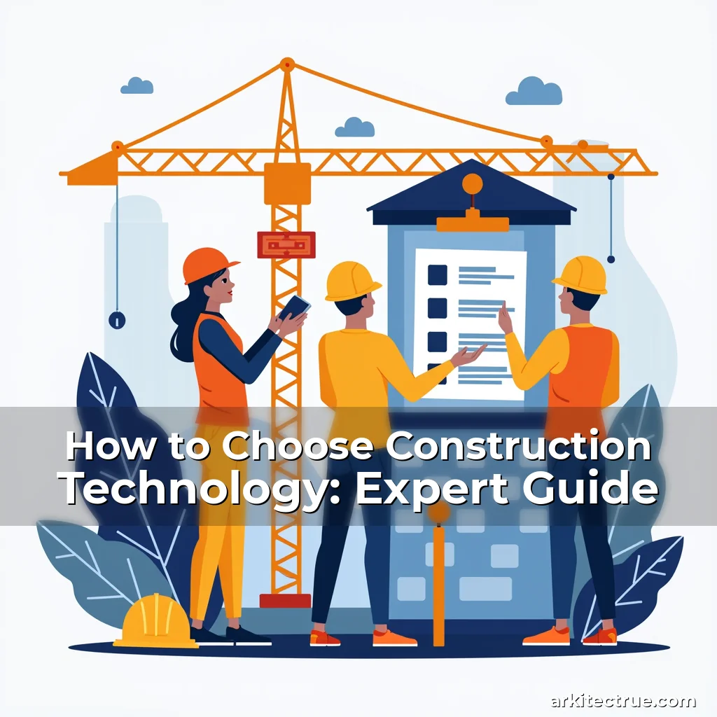 Artistic representation for How to Choose Construction Technology: Expert Guide