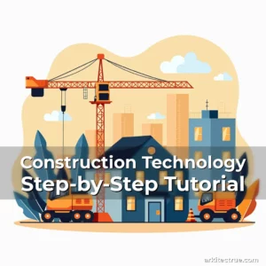 Artistic representation for Construction Technology Step-by-Step Tutorial