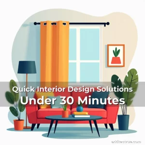 Artistic representation for Quick Interior Design Solutions Under 30 Minutes