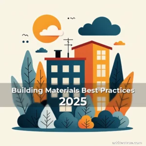 Artistic representation for Building Materials Best Practices 2025