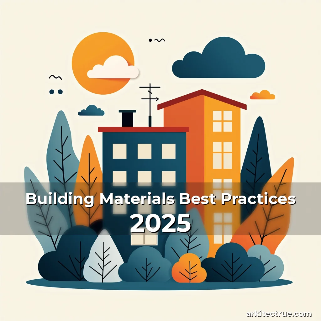 Artistic representation for Building Materials Best Practices 2025