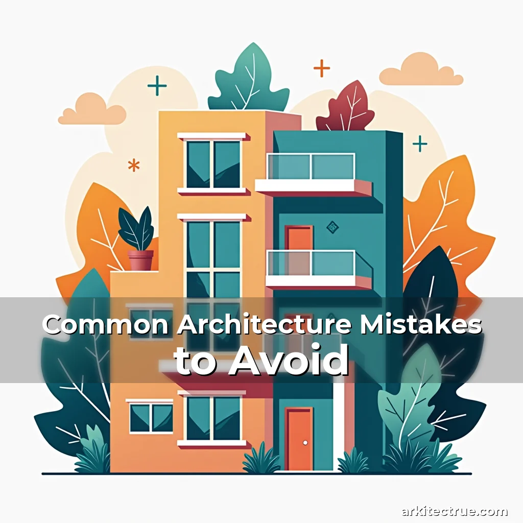 Artistic representation for Common Architecture Mistakes to Avoid