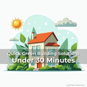Artistic representation for Quick Green Building Solutions Under 30 Minutes