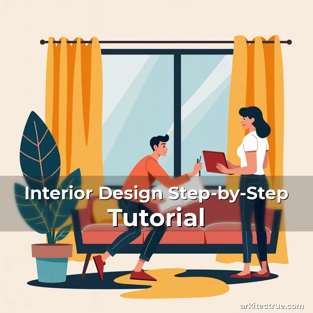 Artistic representation for Interior Design Step-by-Step Tutorial