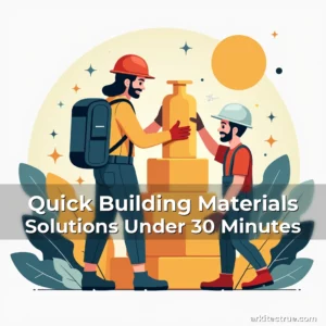 Artistic representation for Quick Building Materials Solutions Under 30 Minutes