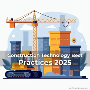 Artistic representation for Construction Technology Best Practices 2025