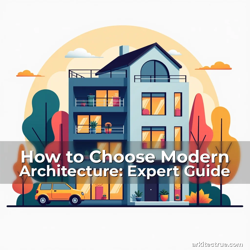 Artistic representation for How to Choose Modern Architecture: Expert Guide