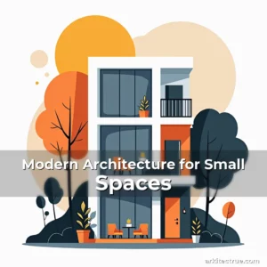 Artistic representation for Modern Architecture for Small Spaces