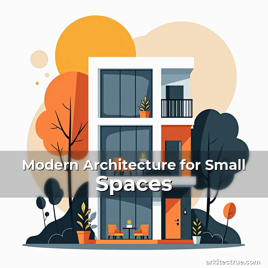 Artistic representation for Modern Architecture for Small Spaces