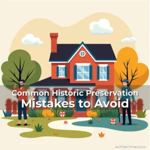 Artistic representation for Common Historic Preservation Mistakes to Avoid