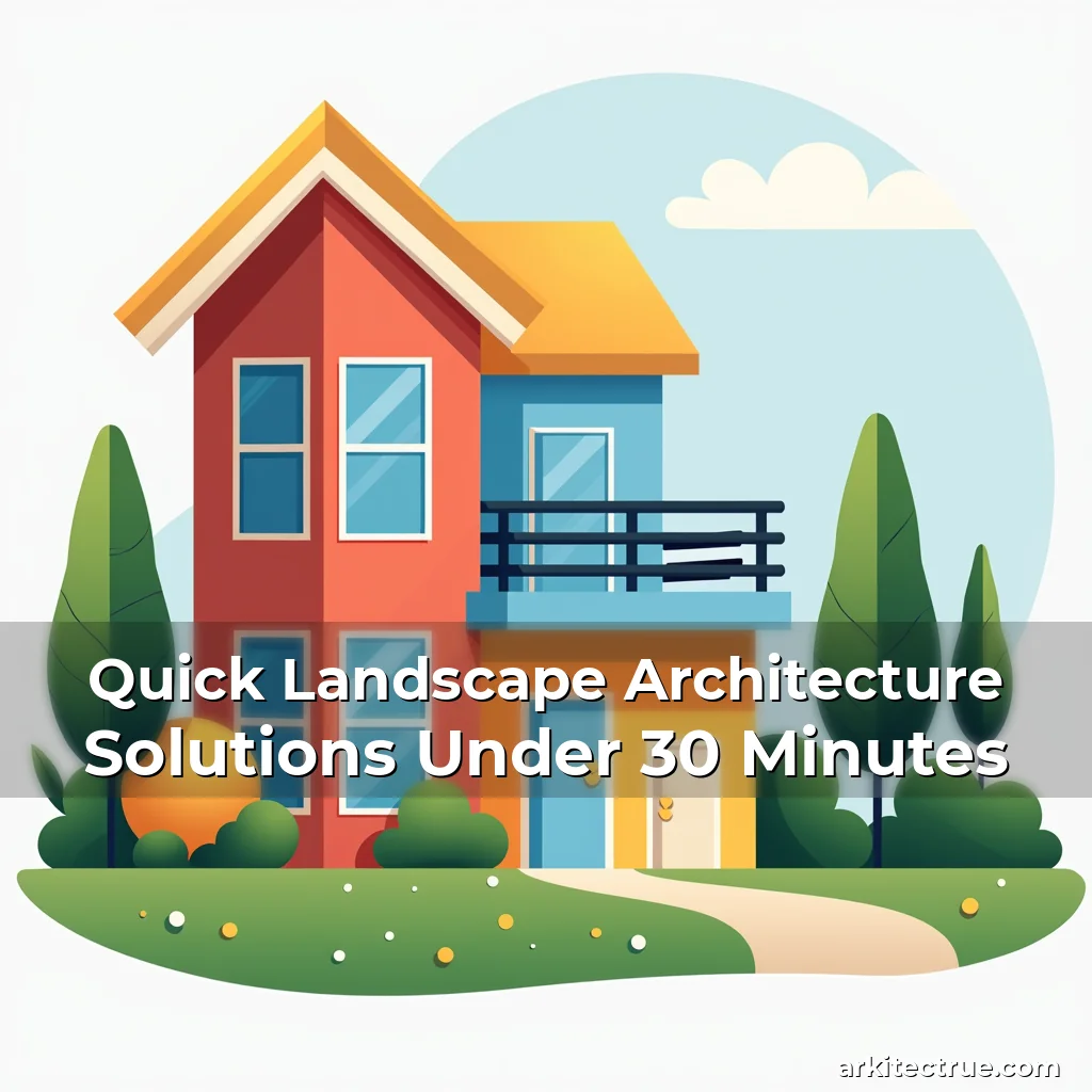 Artistic representation for Quick Landscape Architecture Solutions Under 30 Minutes