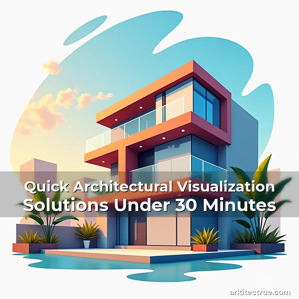 Artistic representation for Quick Architectural Visualization Solutions Under 30 Minutes