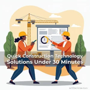 Artistic representation for Quick Construction Technology Solutions Under 30 Minutes