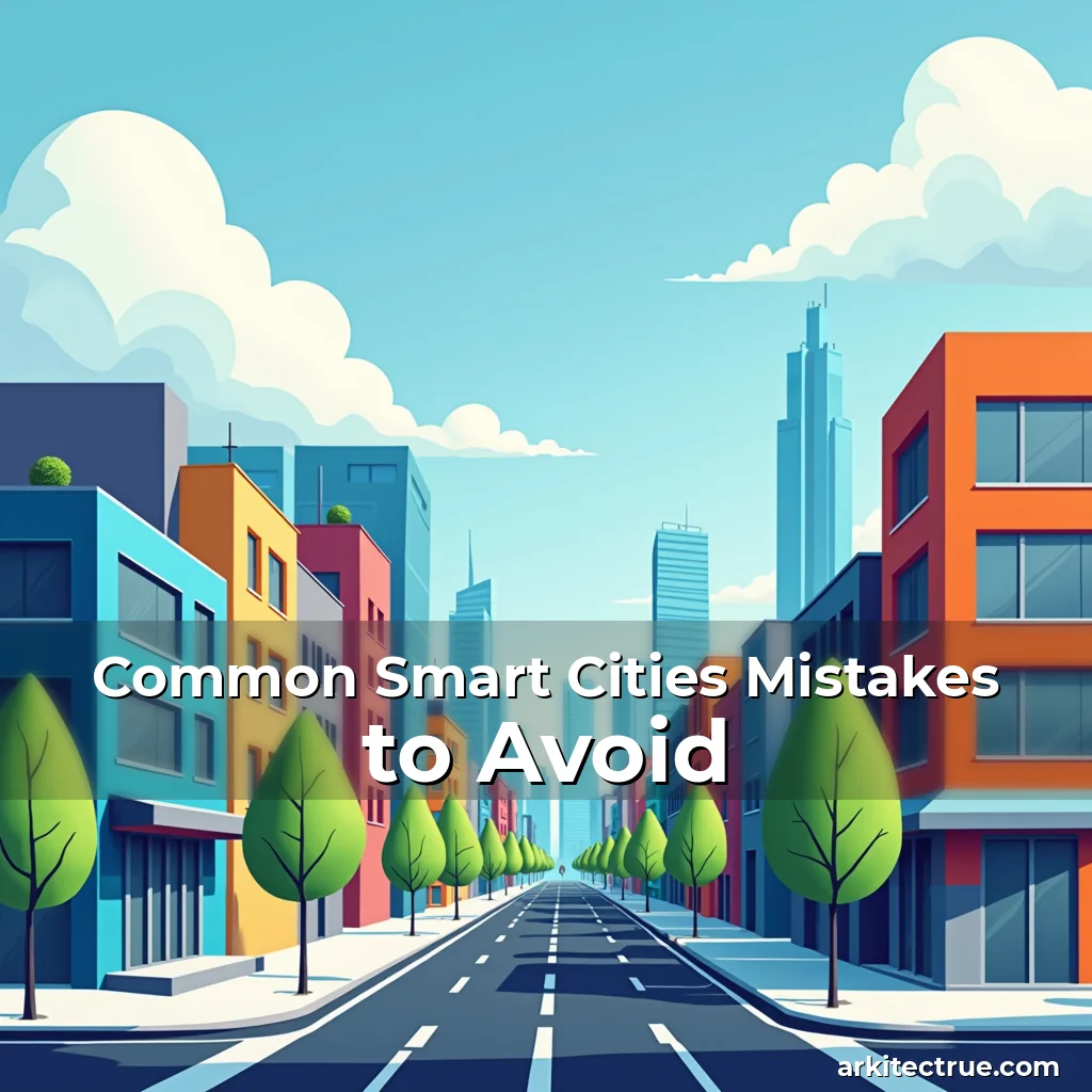Artistic representation for Common Smart Cities Mistakes to Avoid