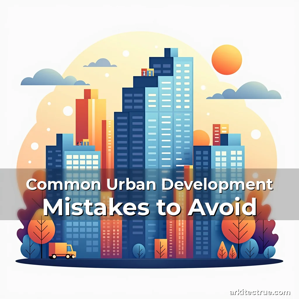 Artistic representation for Common Urban Development Mistakes to Avoid