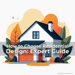 Artistic representation for How to Choose Residential Design: Expert Guide