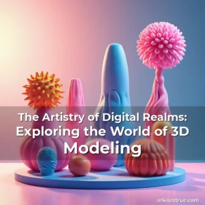 Artistic representation for The Artistry of Digital Realms: Exploring the World of 3D Modeling