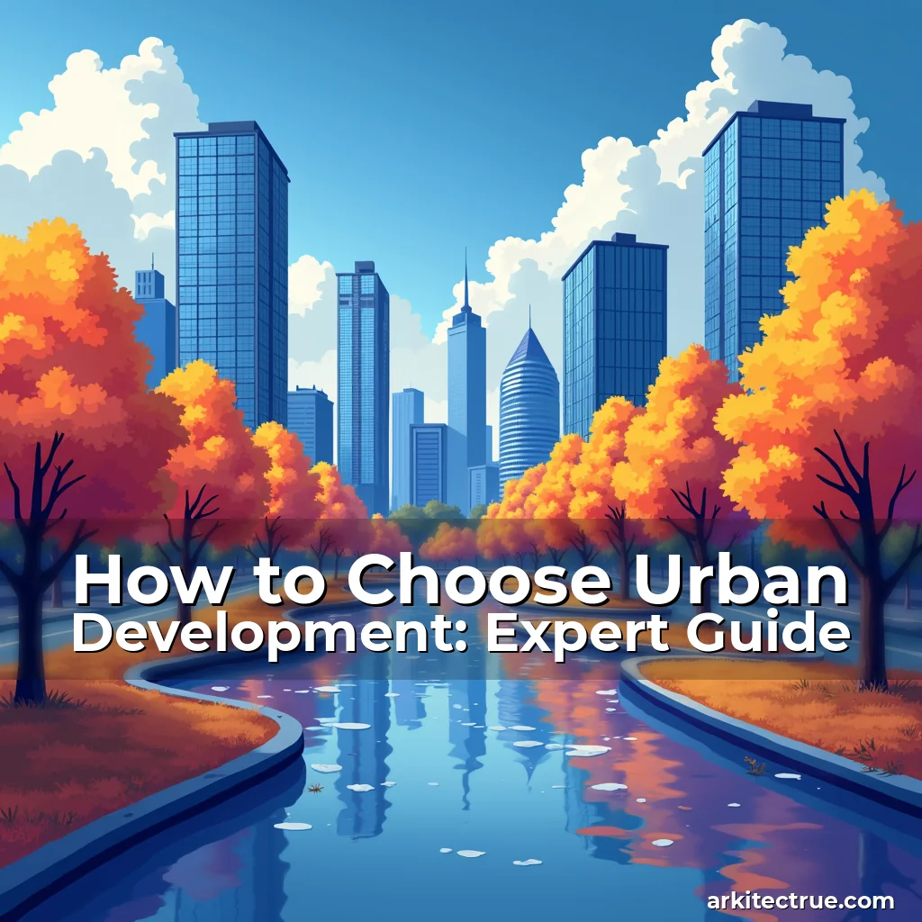 Artistic representation for How to Choose Urban Development: Expert Guide