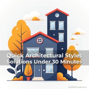 Artistic representation for Quick Architectural Styles Solutions Under 30 Minutes