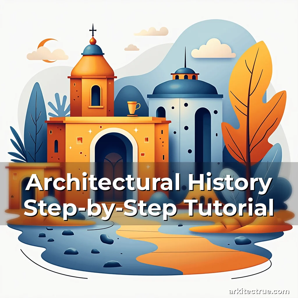 Artistic representation for Architectural History Step-by-Step Tutorial