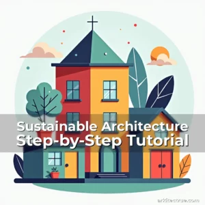 Artistic representation for Sustainable Architecture Step-by-Step Tutorial
