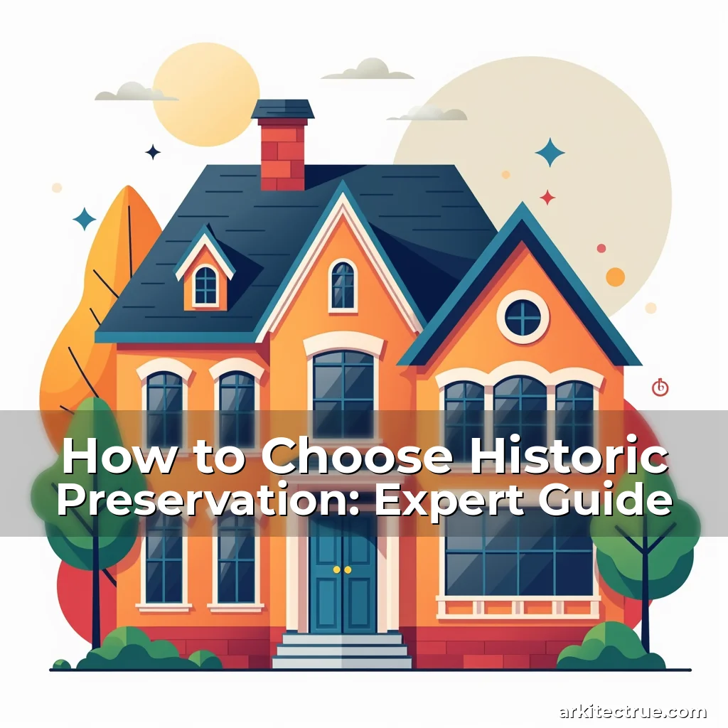 Artistic representation for How to Choose Historic Preservation: Expert Guide