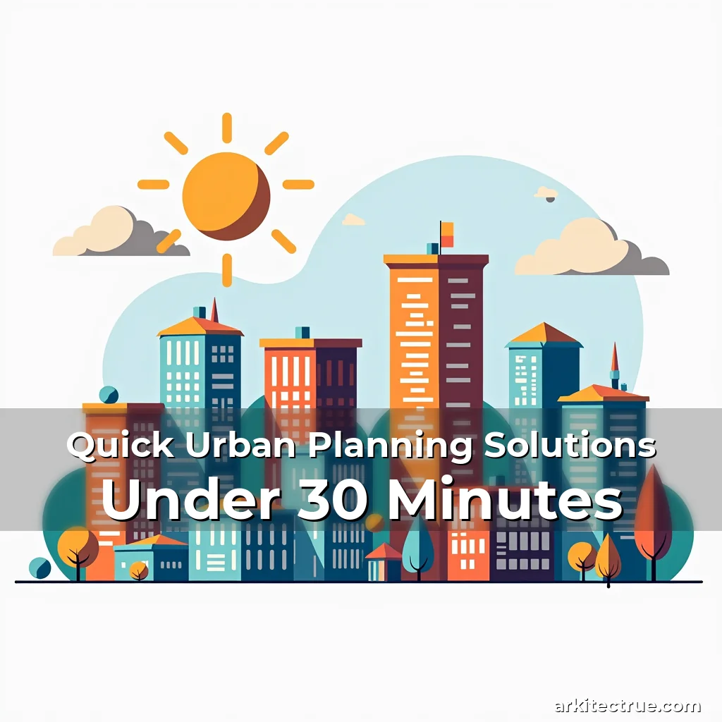Artistic representation for Quick Urban Planning Solutions Under 30 Minutes