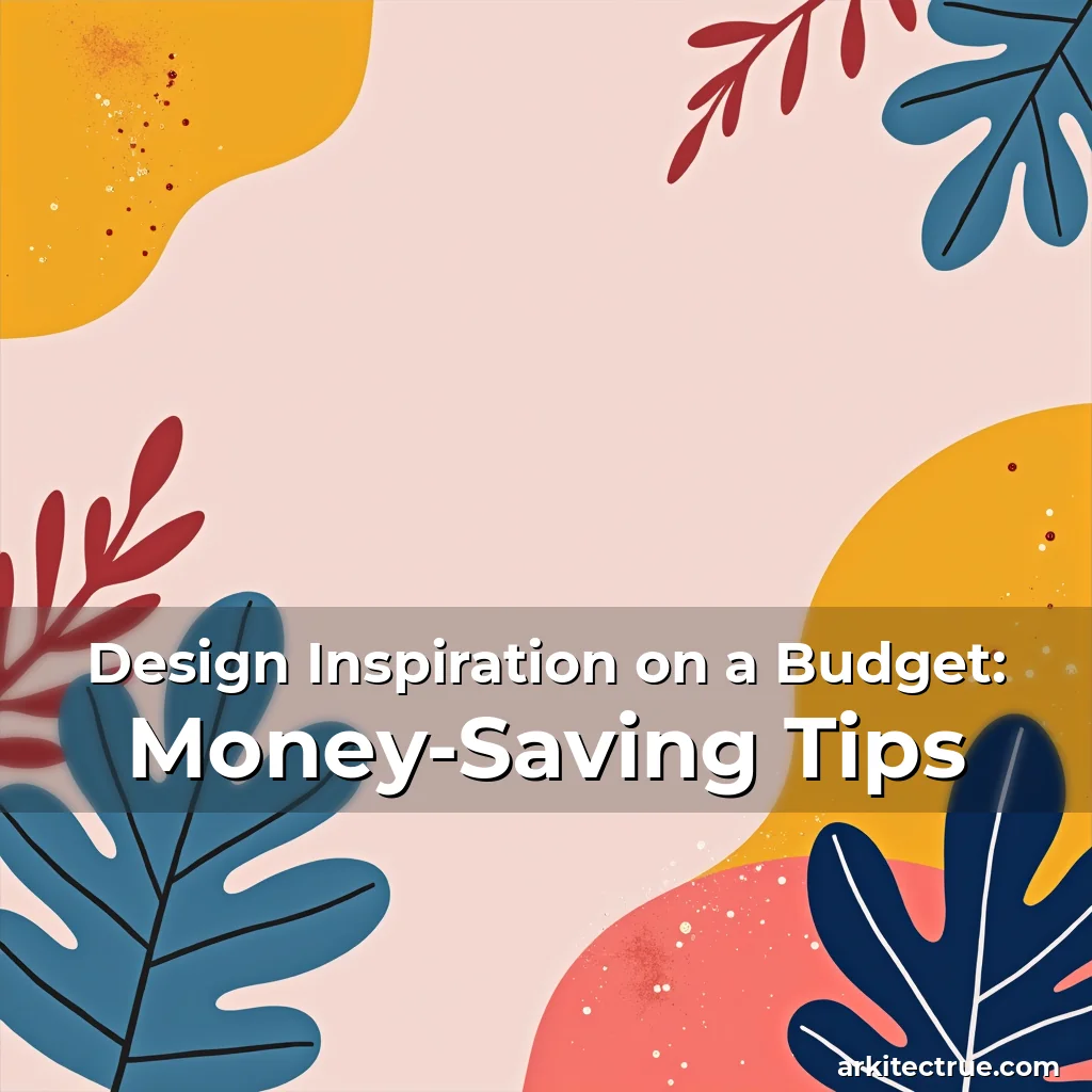 Artistic representation for Design Inspiration on a Budget: Money-Saving Tips