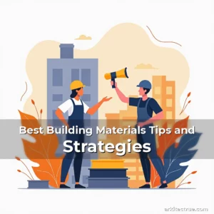 Artistic representation for Best Building Materials Tips and Strategies