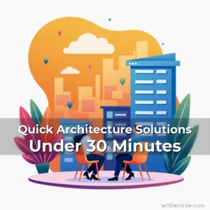 Artistic representation for Quick Architecture Solutions Under 30 Minutes