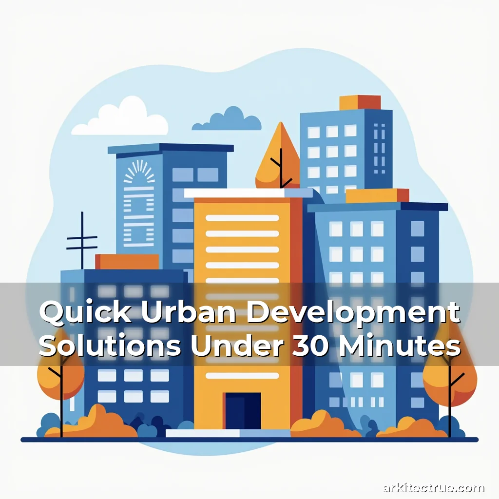 Artistic representation for Quick Urban Development Solutions Under 30 Minutes