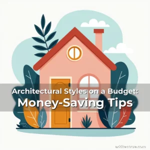 Artistic representation for Architectural Styles on a Budget: Money-Saving Tips
