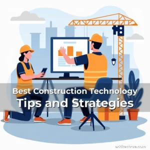Artistic representation for Best Construction Technology Tips and Strategies