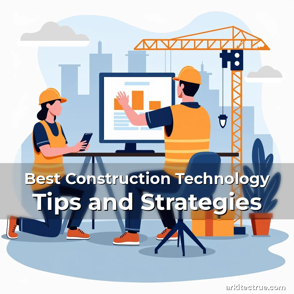 Artistic representation for Best Construction Technology Tips and Strategies