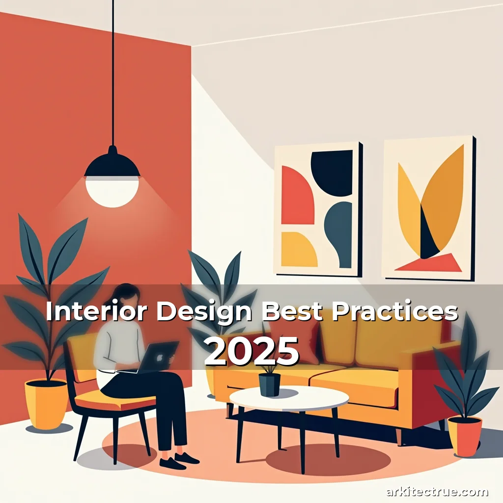 Artistic representation for Interior Design Best Practices 2025
